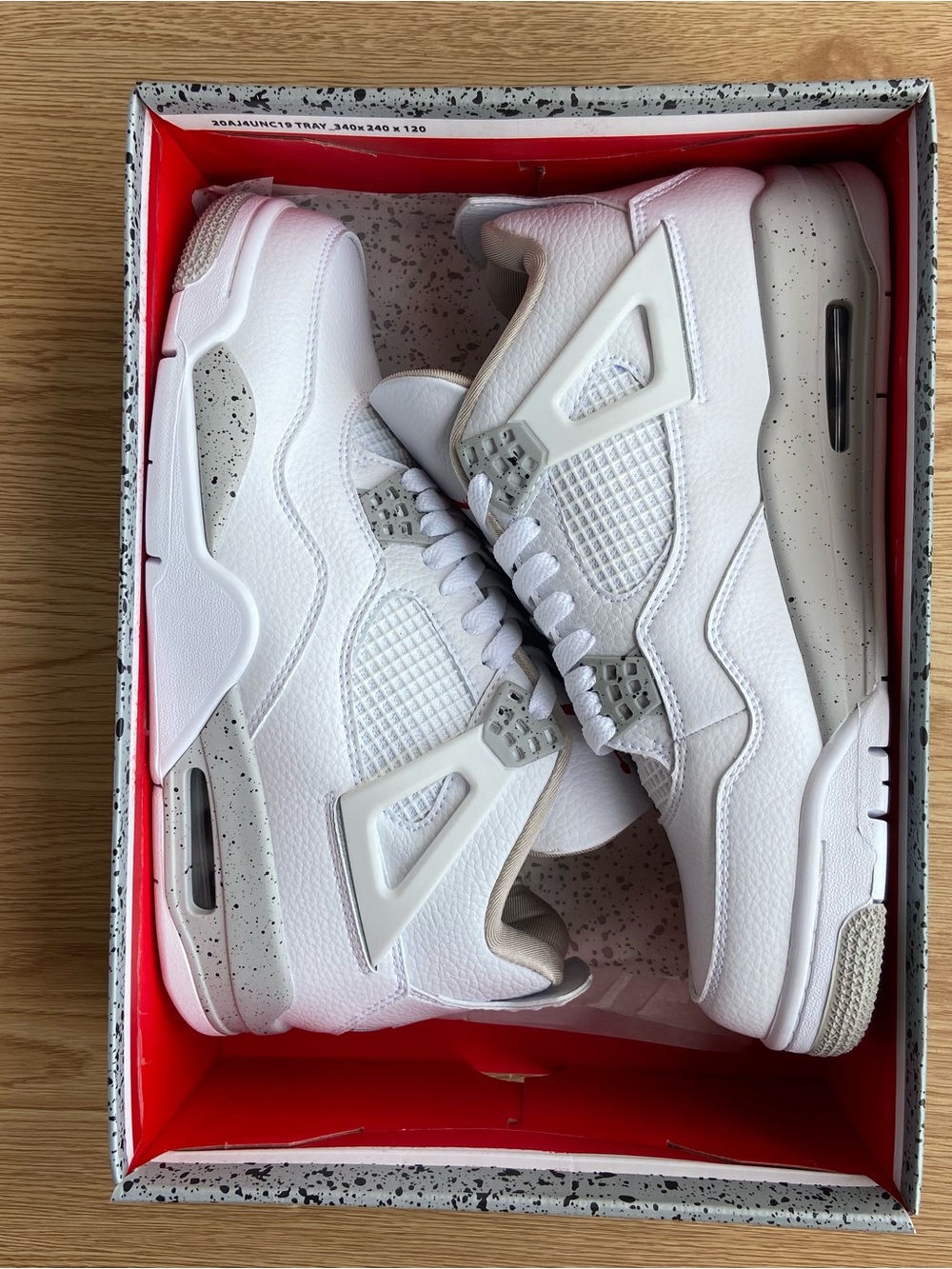 Air Jordan 4 Retro “White Oreo” Men’s High-Top Sneakers - Picture 5 of 5